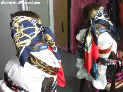 Photo of Chloe Toy in bondage.