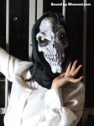 Photo of Mystery Girl in bondage.